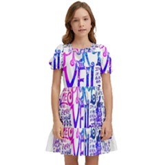 Piere Veil Kids  Puff Sleeved Dress