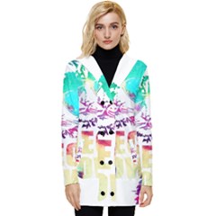 Check Meowt Button Up Hooded Coat 