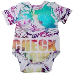 Check Meowt Baby Short Sleeve Onesie Bodysuit