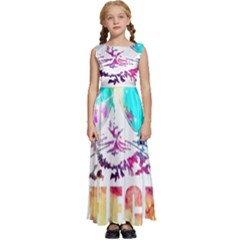 Check Meowt Kids  Satin Sleeveless Maxi Dress