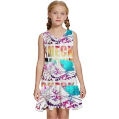 Check Meowt Kids  Sleeveless Tiered Mini Dress