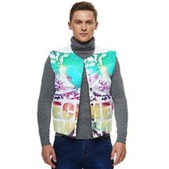 Check Meowt Men s Short Button Up Puffer Vest	