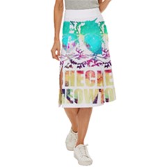 Check Meowt Midi Panel Skirt