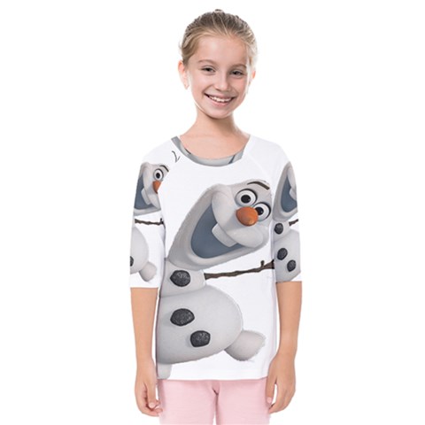 Frozen Kids  Quarter Sleeve Raglan Tee by nate14shop