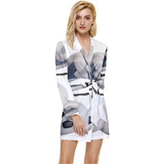 Frozen Long Sleeve Satin Robe by nate14shop