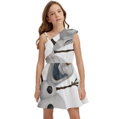 Frozen Kids  One Shoulder Party Dress