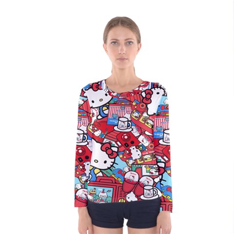 Hello-kitty Women s Long Sleeve Tee by nate14shop