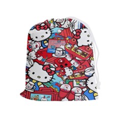 Hello-kitty Drawstring Pouch (xl) by nate14shop