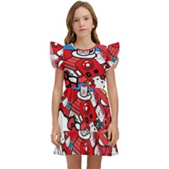 Hello-kitty Kids  Winged Sleeve Dress by nate14shop