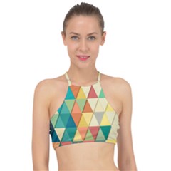 Geometric Racer Front Bikini Top