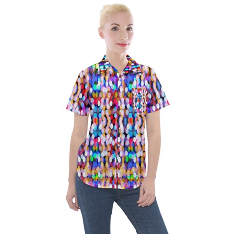 Hd-wallpaper 1 Women s Short Sleeve Pocket Shirt by nate14shop