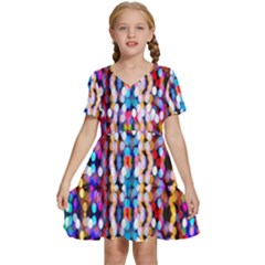 Hd-wallpaper 1 Kids  Short Sleeve Tiered Mini Dress