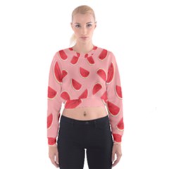 Water Melon Red Cropped Sweatshirt by nate14shop