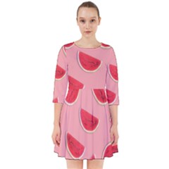 Water Melon Red Smock Dress by nate14shop