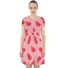 Water Melon Red Adorable In Chiffon Dress by nate14shop