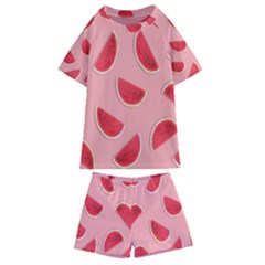 Water Melon Red Kids  Swim Tee And Shorts Set by nate14shop