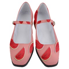 Water Melon Red Women s Mary Jane Shoes by nate14shop