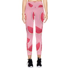 Water Melon Red Pocket Leggings  by nate14shop