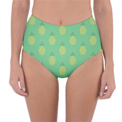 Pineapple Reversible High-waist Bikini Bottoms by nate14shop