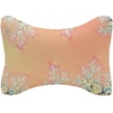 Peach Spring Frost On Flowers Fractal Seat Head Rest Cushion View1