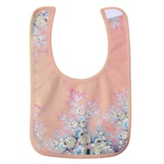 Peach Spring Frost On Flowers Fractal Baby Bib by Artist4God