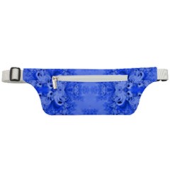 Blue Sky Over The Bluebells Frost Fractal Active Waist Bag by Artist4God