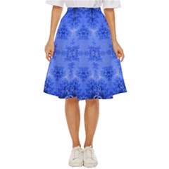 Blue Sky Over The Bluebells Frost Fractal Classic Short Skirt by Artist4God