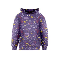 Pattern-cute-clouds-stars Kids  Pullover Hoodie