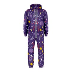 Pattern-cute-clouds-stars Hooded Jumpsuit (kids)