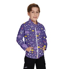 Pattern-cute-clouds-stars Kids  Windbreaker