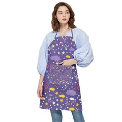 Pattern-cute-clouds-stars Pocket Apron by Jancukart