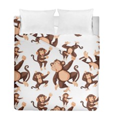 Monkey-seamless-pattern Duvet Cover Double Side (full/ Double Size)