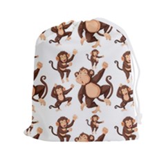 Monkey-seamless-pattern Drawstring Pouch (2xl)