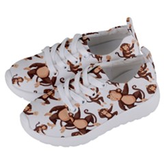 Monkey-seamless-pattern Kids  Lightweight Sports Shoes by Jancukart