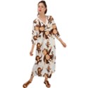 Monkey-seamless-pattern Grecian Style  Maxi Dress View1