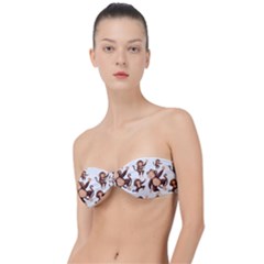 Monkey-seamless-pattern Classic Bandeau Bikini Top 