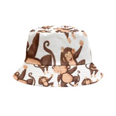 Monkey-seamless-pattern Inside Out Bucket Hat