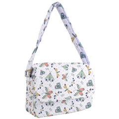 Seamless-pattern-with-moth-butterfly-dragonfly-white-backdrop Courier Bag