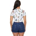 Seamless-pattern-with-moth-butterfly-dragonfly-white-backdrop Side Button Cropped Tee View4