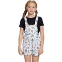 Seamless-pattern-with-moth-butterfly-dragonfly-white-backdrop Kids  Short Overalls View1