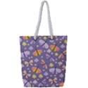 Vector-seamless-pattern-with-butterflies-beetles Full Print Rope Handle Tote (Small) View1