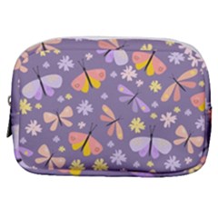 Vector-seamless-pattern-with-butterflies-beetles Make Up Pouch (small) by Jancukart