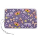 Vector-seamless-pattern-with-butterflies-beetles Pen Storage Case (L) View1