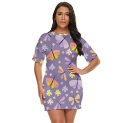 Vector-seamless-pattern-with-butterflies-beetles Just Threw It On Dress