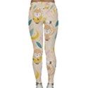 Cute-monkey-banana-seamless-pattern-background Classic Yoga Leggings View2