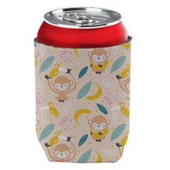 Cute-monkey-banana-seamless-pattern-background Can Holder