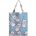 Seamless-little-cat-dragonfly-pattern Zipper Classic Tote Bag View1