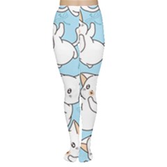 Seamless-little-cat-dragonfly-pattern Tights