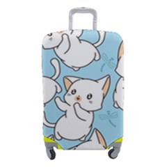 Seamless-little-cat-dragonfly-pattern Luggage Cover (small)