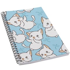 Seamless-little-cat-dragonfly-pattern 5 5  X 8 5  Notebook